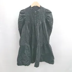 ◇ ⊂ snidel スナイデル ノーカラー 長袖 膝丈 ワンピース サイズ 0 ブラック レディース E  【1412090003707】