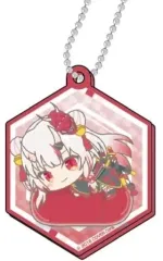 【中古】キーホルダー 百鬼あやめ 「ホロライブ はぐみーつ キラッとデコフレアクリルキーホルダー D」