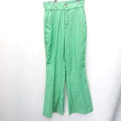 ◇ ◎●未使用● vis-<!-利用不可文字-!>-vis ビザビ スラックスパンツ サイズS グリーン レディース E  【1407180054417】