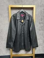 【US古着】00s MELONA Leather coat | 00年代 メローナ 本革 レザーコート レザージャケット ブラック L