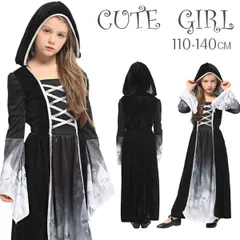 ハロウィン衣装 子供 魔女 巫女 ウィッチ コスプレ 悪魔 魔法使い 仮装 コスチューム ワンピース 女の子 衣装 万聖節 イベント halloween 帽子付き 仮装 こども コスチューム ドレス