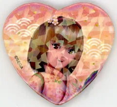 【中古】バッジ・ピンズ ラブ(はんなりこまち) 「オシャレ魔女 ラブ and ベリー in 花やしきステージ ハート型ホロ缶バッジ」