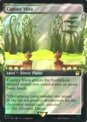 【中古】マジックザギャザリング 1072[R]：【WHO】【サージFOIL】【拡張アート版】Canopy Vista/梢の眺望