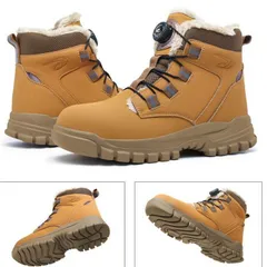 スノーブーツ メンズ 滑らない おしゃれ 防水 防滑 冬靴 メンズ 雪 スノーブーツ メンズ 大きいサイズ ウインターシューズ ウインターブーツ メンズ スノーブーツ レディース 滑らない 冬 安全靴 防寒xzzhang56