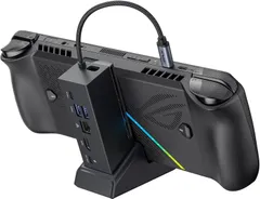 【数量限定】ROG Ally X/ROG Ally/Steam Deck/Legion Go用ドッキングステーション、HDMI 4K@120Hz、ギガビットイーサネット、デュアルUSB-A 3.2 JSAUX Gen 1、USB-C 3.2 Gen 1、PD