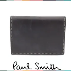 【国内正規品・未使用】ポールスミス Paul Smith 定期入れ パスケース ハンドステイン マルチストライプ 2つ折り ブルターニュカーフ レザー 若干訳あり ps4238