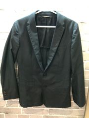 【F4-15】◇ DOLCE&GABBANA タグ表記サイズなし　ジャケット　黒色