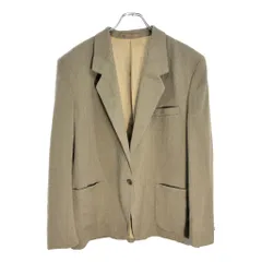 80年代 イングランド製 Burberrys バーバリーズ テーラードジャケット ベージュ(レディース L相当)中古 古着 V6302