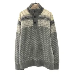 未使用 エディーバウアー ウール 長袖 ニット S グレー系 Eddie Bauer タグ付き セーター メンズ