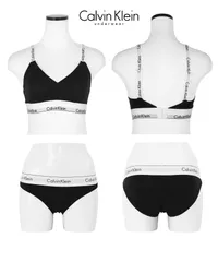 カルバンクライン 上下セット 下着 女性 レディース Calvin Klein ck ブラ ショーツ s m l xl ブラックショーツセット 正規品 新品 女性 516748