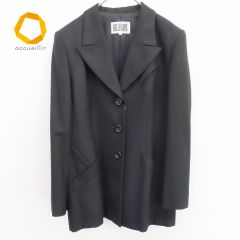 タグ付き新品インポートロッサ　ビジュ付きカーデガン、ジャケット46 anc インポートロッサ import Rossa カーディガン 46 黄緑系