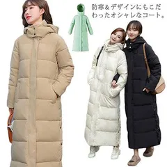 膝下 ベンチコート レディース 冬 中綿コート フード付き ダウン風コート ロングコート ジャケット 中綿入り アウター ジャンパー ハイネック 厚手 軽量 バイク 通勤 通学 秋冬 ゆったり 大きい#chi3879