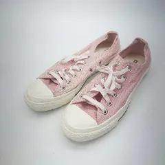 ◇ Θ CONVERSE コンバース ローカットスニーカー サイズ24.5 ピンク ホワイト レディース メンズ E  【1502180061783】