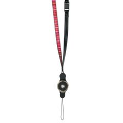 ☆ ブラックレッド ☆ ネックストラップ アクセントボーダー ネックストラップ 脱着式 スマホ スマホストラップ スマホネックストラップ リングストラップ スマホリング ホールドリング おしゃれ オシャレ シンプル 2WAY 社員証 パスケース 落下防止