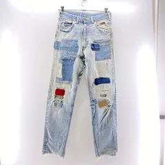 【中古】Lee 60～70s Leens 42TALON デニムパンツ 襤褸リペア サイズW32 リー[24]