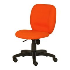 【 GARAGE / ガラージ 】PLUS オフィスチェア NEXIS/ネクシス 61 肘なし オレンジ （ 椅子 事務イス 事務椅子 チェア ワークチェア パソコンチェア コンパクト 背ロッキング 高さ調節 上下昇降 オフィス 自宅 在宅 ）