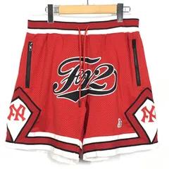 FR2 スカジャン柄 ショートパンツ L 黒 刺繍 ハーフパンツ 兎 ブラック