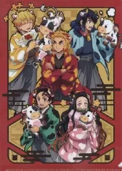 【中古】クリアファイル 集合 丑年 A4クリアファイル 「鬼滅の刃 鬼滅祭オンライン -アニメ弐周年記念祭-」 ufotable WEBSHOP受注生産限定