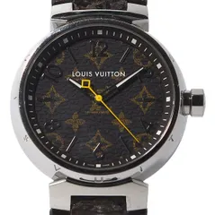 ★箱保付！美品！LOUIS VUITTON ルイヴィトン タンブール モノグラム QA072 クオーツ メンズ★