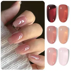 BORN PRETTY ジェルネイル カラージェル 6色セット シアーカラージェル ジェルポリッシュキット セット セルフネイル サロン級 透け感あり ジェルネイルセット 1