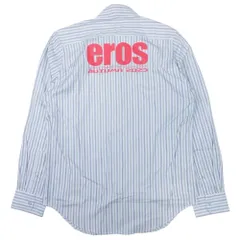 MARTINE ROSE◆ストライプBDデニムシャツ/長袖シャツ/L/コットン/インディゴ/ボタンダウン Martine Rose ストライプ 長袖シャツ MARTINE ROSE マーティンローズ