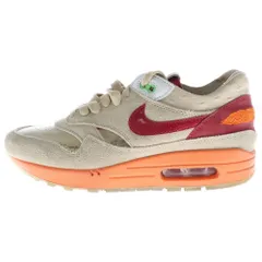 NIKE (ナイキ) ×CLOT AIR MAX1 クロット エアマックス1 ローカットスニーカー DD1870-100 ベージュ/オレンジ US9/27cm