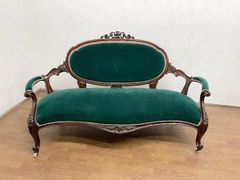 r1073 英国アンティーク マホガニー ラブチェア　某国民的人気番組ロケ使用 r1073 英国アンティーク マホガニー ラブチェア 某国民的人気番組ロケ