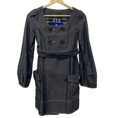 Burberry Blue Label(バーバリーブルーレーベル) コート サイズ36 S レディース - ダークネイビー 長袖/デニム/春