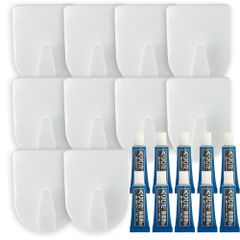 新品 くりぴたフック壁紙用 コンパクトフック L (耐荷重2kg) (白・10セット)
