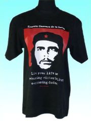 チェ・ゲバラのTシャツ レディース 半袖 黒 FU-F-TS49
