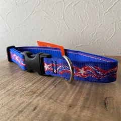 スーパースター柄　ワンタッチ首輪　25mm幅　大型犬向け　アメリカ製　アメリカ直輸入　LUPINE ルパイン　軽量　丈夫Flowerタートルリーフ
