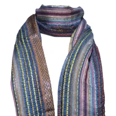 アジアン衣料　ネパール・コットン・かすり柄ストール48