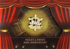 【中古】バッジ・ピンズ ミッキー＆ミニー(スクリーンデビュー90周年) ピンバッジ 「ディズニー」 JCBディズニーカードクラブ限定記念グッズ