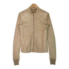 Rick owens リックオウエンス レザーバイカージャケット ベージュ リック オウエンス通販 Rick Owens | バイカージャケット