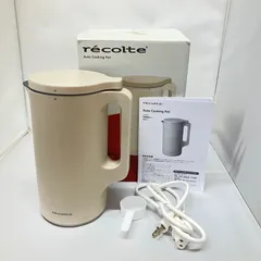 新品未使用 レコルト 新品未使用品》レコルト 自動調理ポット クリームホワイト 600ml