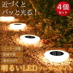 ソーラーライト 屋外 ガーデンライト LEDソーラーライト2-４個セット ソーラー充電 埋め込み式 防水 ガーデンライト 庭 ライトアップ 花壇