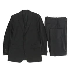 theory セオリー ウール セットアップ スーツ 2Bジャケット スラックス パンツ ブラック系 上36R　下30【中古】のサムネイル