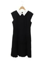 極美品*フォクシー ワンピース 2way 白襟 ひざ丈 Aライン ストレッチ 極美品*フォクシー ワンピース 2way 白襟 ひざ丈 Aライン
