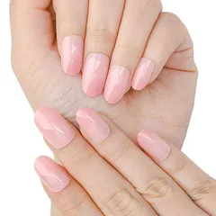 【数量限定】クリア 無地 ショートオーバルチップ かわいい グラデーション プレスオンネイル シンプル 24枚入ネイルチップ つけ爪 花嫁 ショート スイート 付け爪 短いフェイクネイル おしゃれ Sethexy 小さい爪用 繰り返し使える セルフネイル きれ