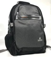 新品✨在庫限り！　早い者勝ち！　希少　YESO　多機能　リュック　バックパック  収納ポケット多数　ロゴ金具　ワイヤーハンドル　メッシュ　男女　兼用　通学　通勤　12063　Black