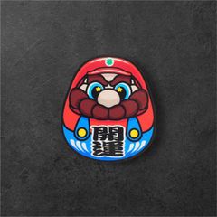 開運デニムだるま 祈願ステッカー（反射・車バイク用）