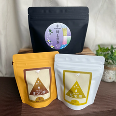 特上煎茶＆三角ティーバッグ10個入り３点セット(ほうじ茶、玄米茶)