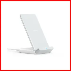 【人気商品】14シリーズ / Galaxy 15シリーズ iPhone 各種対応 Qi認証 ワイヤレス充電器 最大10W出力 Stand 10 (ホワイト) PowerWave Anker