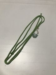 新品 帯締め 正絹/樹脂 帯留め 付き 三分紐 