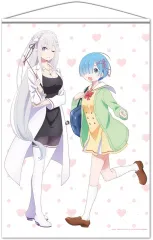 【中古】タペストリー エミリア＆レム ver.2 B2タペストリー 「Re：ゼロから始める異世界生活」