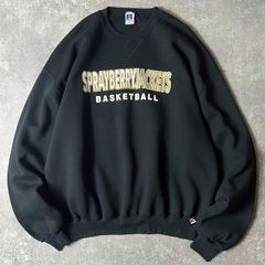 90sラッセルWEST BASKETBALLスウェットUSA製ブラック黒XL - メルカリ