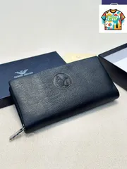 【今日WTO】Armani アルマーニ レザー手触りに優れたモデル 内部カードスロットと外部スマホポケットを備えたメンズ定番仕様-WTO輸入2-BME43