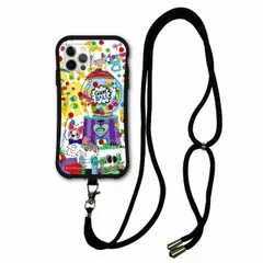 [iPhone12 Pro Max] スマホショルダー付 iPhone14 i-coronケース アイフォン 15 14 13 SE 第3世代 スマホケース アニマル柄 動物 ホラグチカヨ デザイン 肩掛け 耐衝撃 フレンチブル マルチカラー