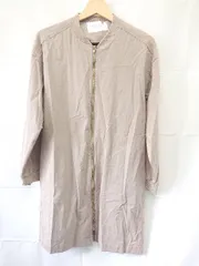 ◇ Θ アデイインザライフ ユナイテッドアローズ 薄手 長袖 ジップアップ コート グレージュ系 レディース E  【1507160015725】