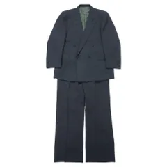 Burberry's セットアップ ダブル 総裏 黒 紺ストライプ AB5 Burberry's セットアップ ダブル 総裏 黒 紺ストライプ AB5